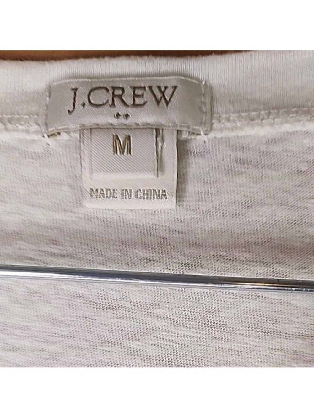 J.CREW Women’s Size Meduim Cream White embroidered Houndstooth Casual blouse - Picture 4 of 8
